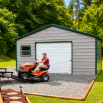 Metal Garages- Pigeon Forge TN 18x20x9 vertical roof garage