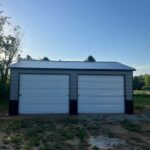Metal Garages- Carthage TN 20x25 with two 9x8 roll up doors side entry (2)