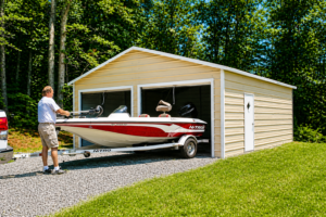 Metal Garages- Martinsburg WV 22x25x9 vertical roof