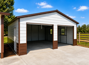 Metal Garages- Martinsburg WV 24x25x9 vertical roof
