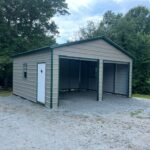 Metal Garages- Savannah TN 24x25 garage with two 10x8 roll up doors