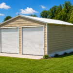 24x25x11 vertical roof garage