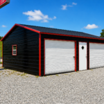 Metal Garages- Winchester VA 24x30x9 side entry vertical roof garage