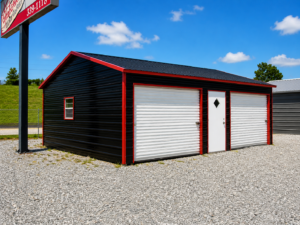 24x30x9 side entry vertical roof garage