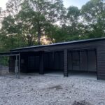 24x40x12 with two 10x10 roll up doors and one 9x8 roll up door with lean-to