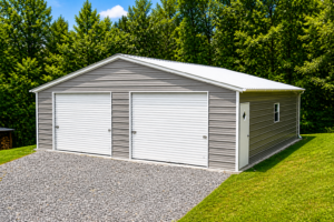 Metal Garages- Martinsburg WV 30x30x9 vertical roof garage