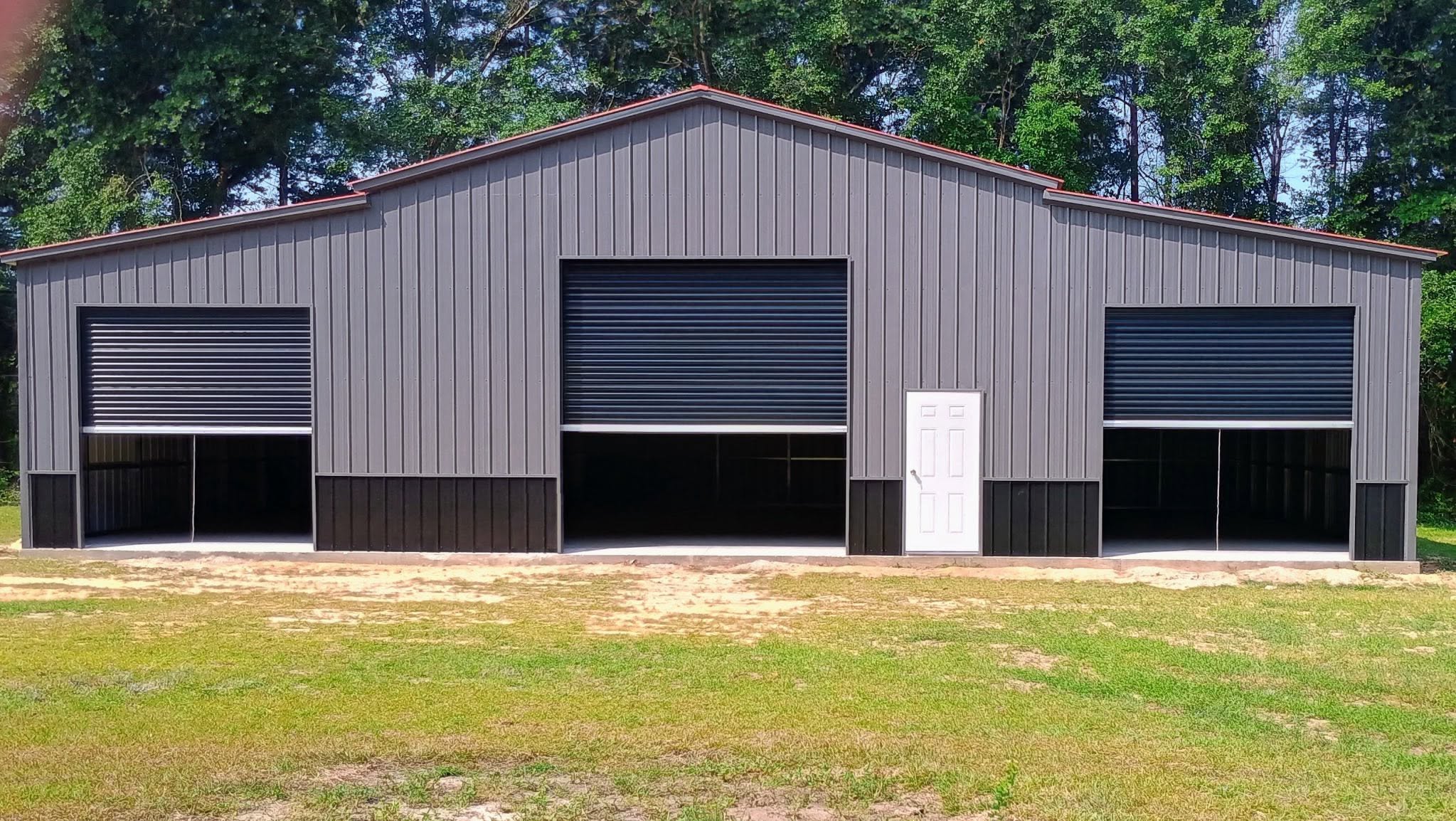 Metal barn and combo building