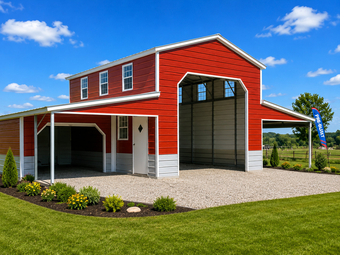 54x30 Steel Barn in Summerfield, North Carolina