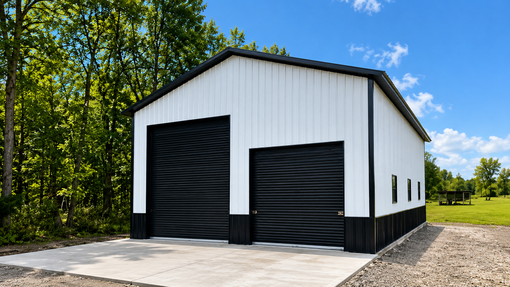 24x35 Steel Garage in Rocky Mount, Virginia