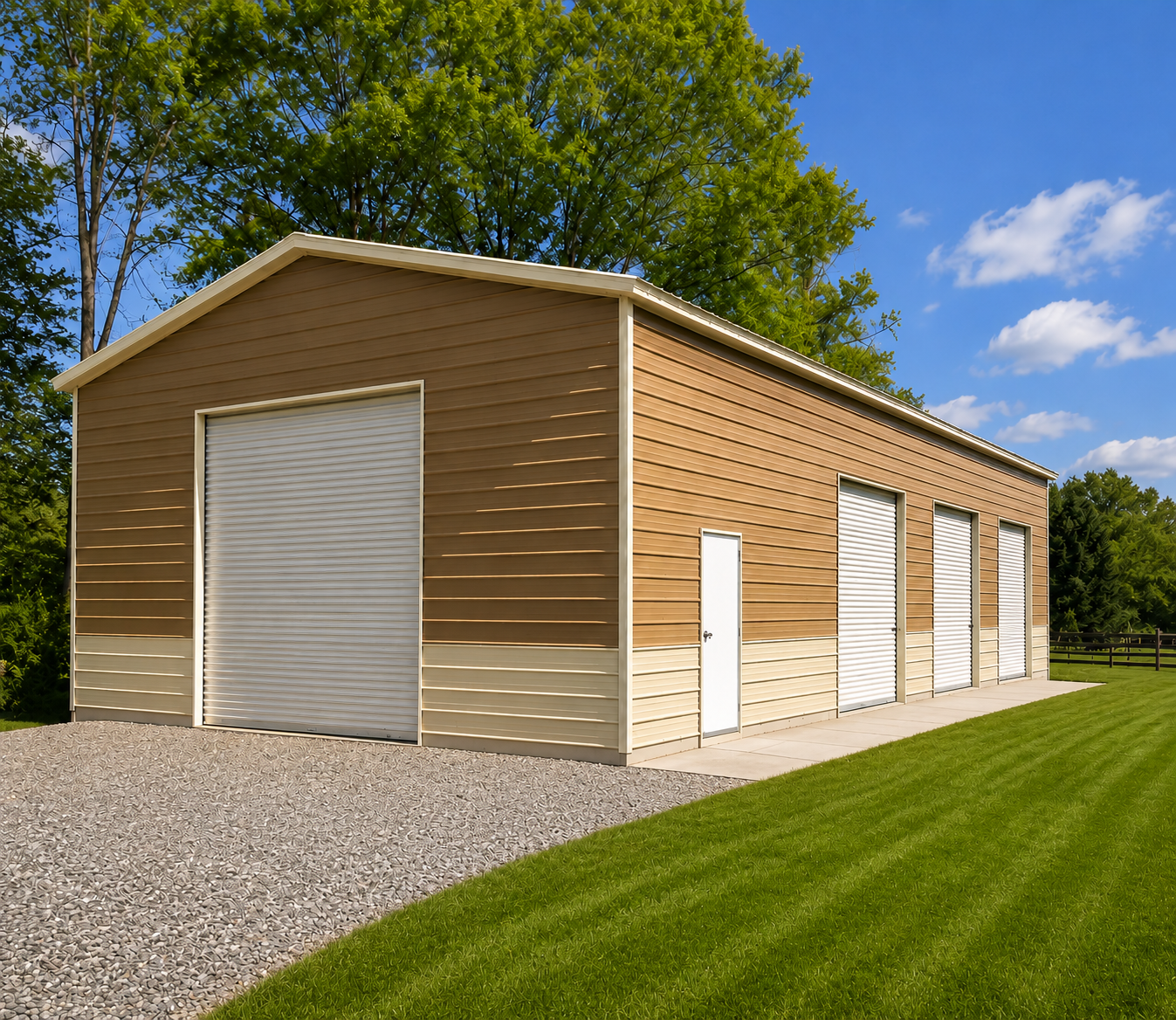 24x50 Steel Garage in Mooresville, North Carolina