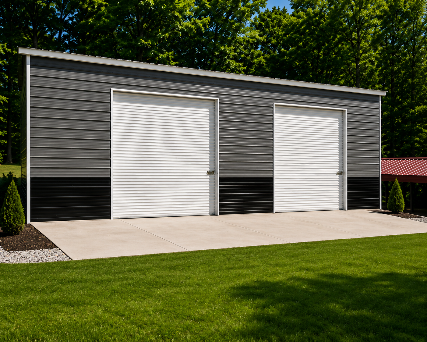24x35 Steel Garage in Charlotte, North Carolina